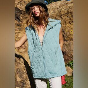 Free People Movement Dream Big Quilted Vest NWOT